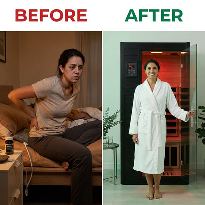 1-Person Full Spectrum Infrared Sauna — Before & After