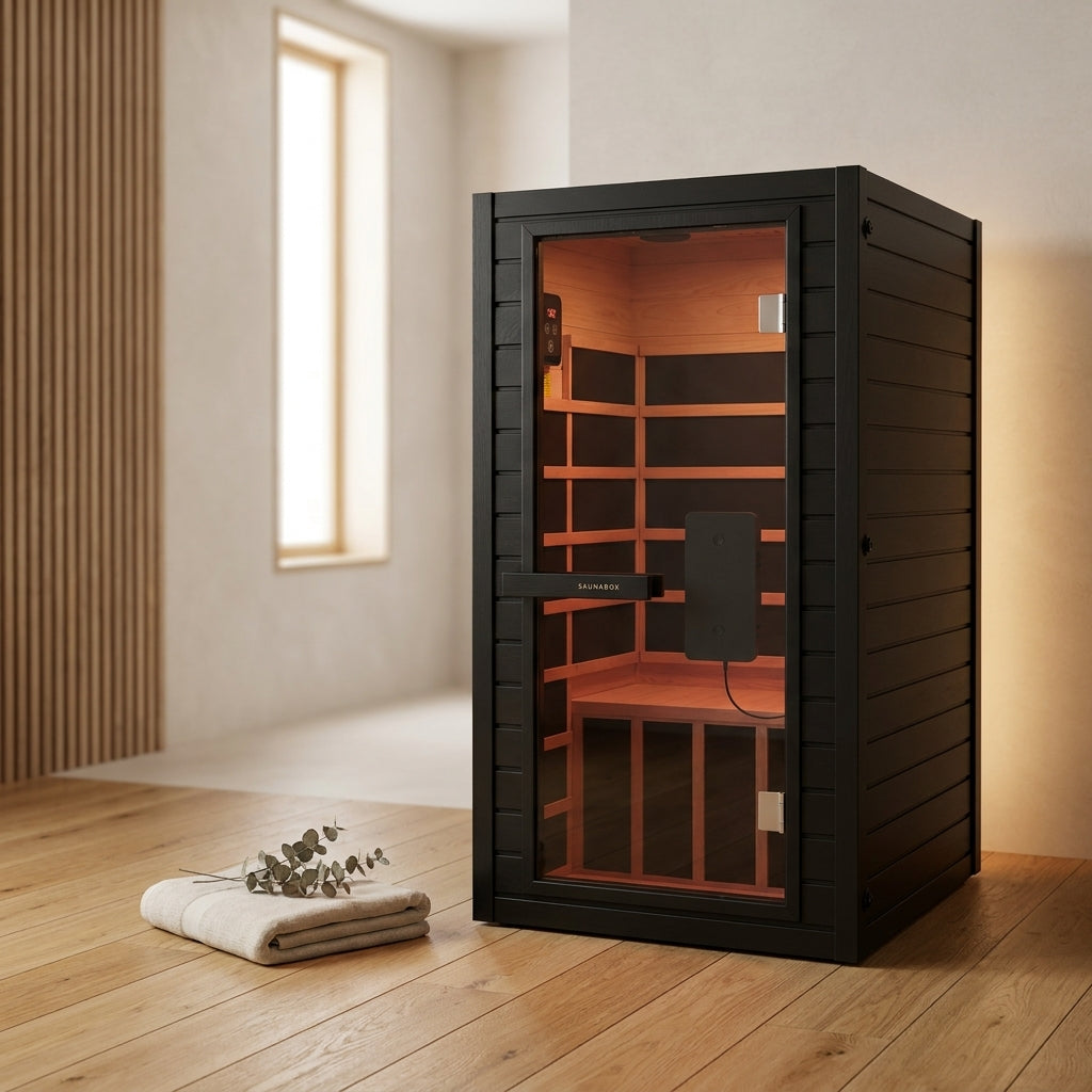 1-Person Full Spectrum Infrared Sauna — Studio Shot