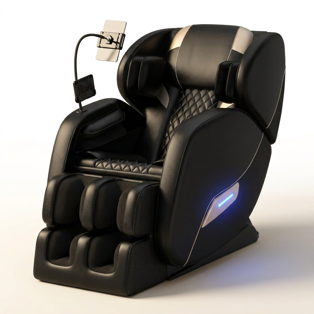 2026 Massage Chair Full Body, Zero Gravity Sl-Track Shiatsu Massage Recliner Chair with Body Scan, 6 Fix Point Rollers,Airbags,Deep Yoga Stretch, Heating Function — Studio Shot