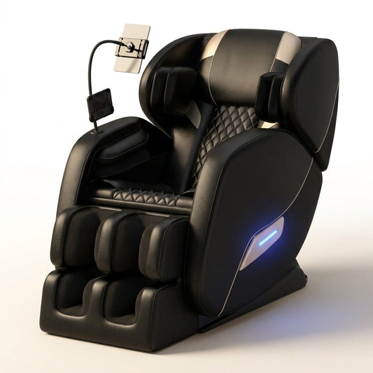 2026 Massage Chair Full Body, Zero Gravity Sl-Track Shiatsu Massage Recliner Chair with Body Scan, 6 Fix Point Rollers,Airbags,Deep Yoga Stretch, Heating Function — Studio Shot