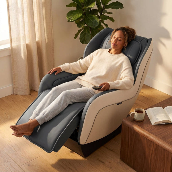 Massage Chair Designed for Zero Gravity Relaxation, SL Track System, Heated Therapy, Wireless Remote Control