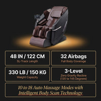 Full Body Massage Chair Zero Gravity 3D Shiatsu Recliner Sl-Track Heat, AI Voice — Results & Stats