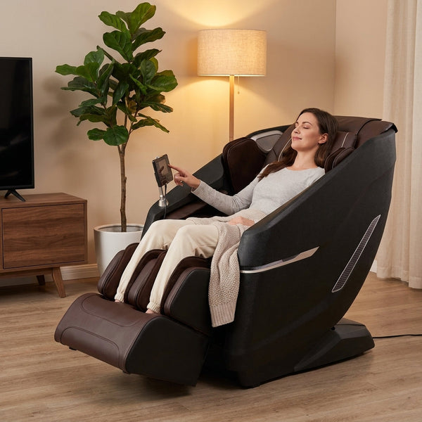 Full Body Massage Chair Built for Deep Relaxation, Zero Gravity Position, SL-Track System, 3D Shiatsu
