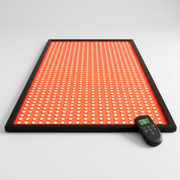 Red Light Therapy Mat for Body Pain Relief,Red Light Therapy Blanket 1280 Leds Red near Infrared 660Nm 850Nm Full Body Pad, 71"X 31" Large Red Light Therapy Pad — Studio Shot