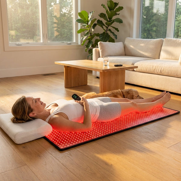 Red Light Therapy Mat Designed for Body Wellness, 1280 LEDs, 660nm 850nm Dual Wavelength, 71x31 Large Pad